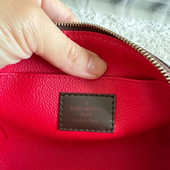 Authentic Louis Vuitton Damier Ebene Cosmetic Pouch - Picture 8 of 9